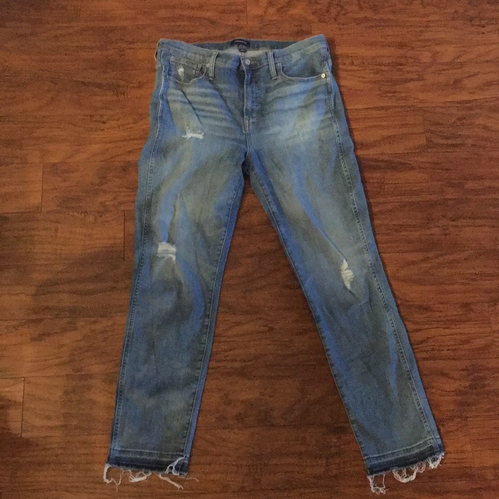 Jcrew open hem jeans 32T